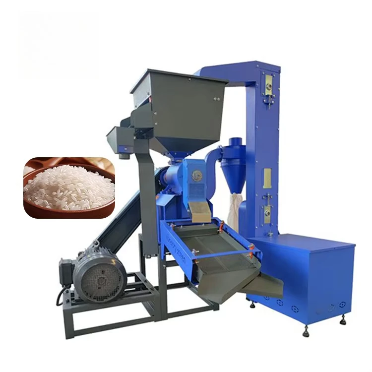 HN QDMECH High Output Commercial Production Grain Processing Machine Stone Removal Machine Rice Polisher Rice Milling Machine