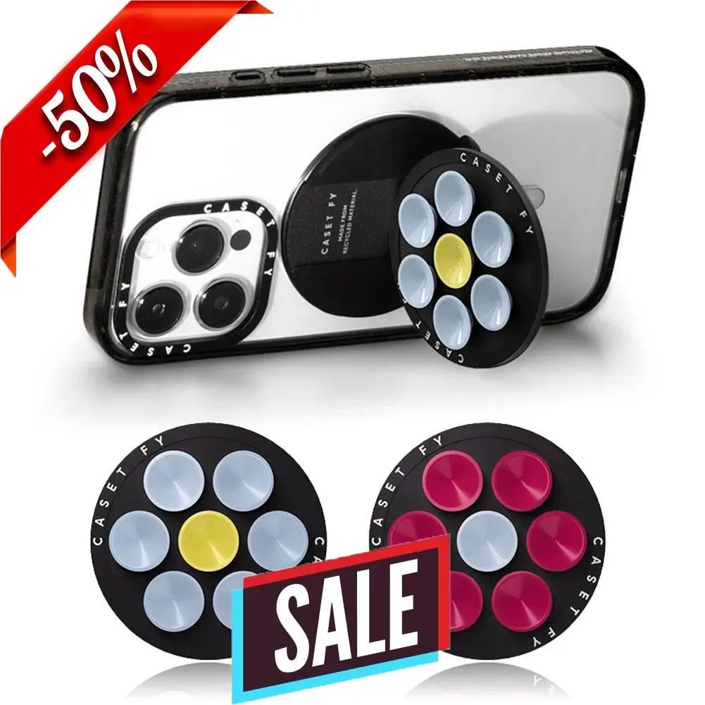 

New Magnetic Suction Cup Phone Mount Small Silicone Suction Phone Case Grip Stand Holder For Cell Phones Multi-angle Fixation