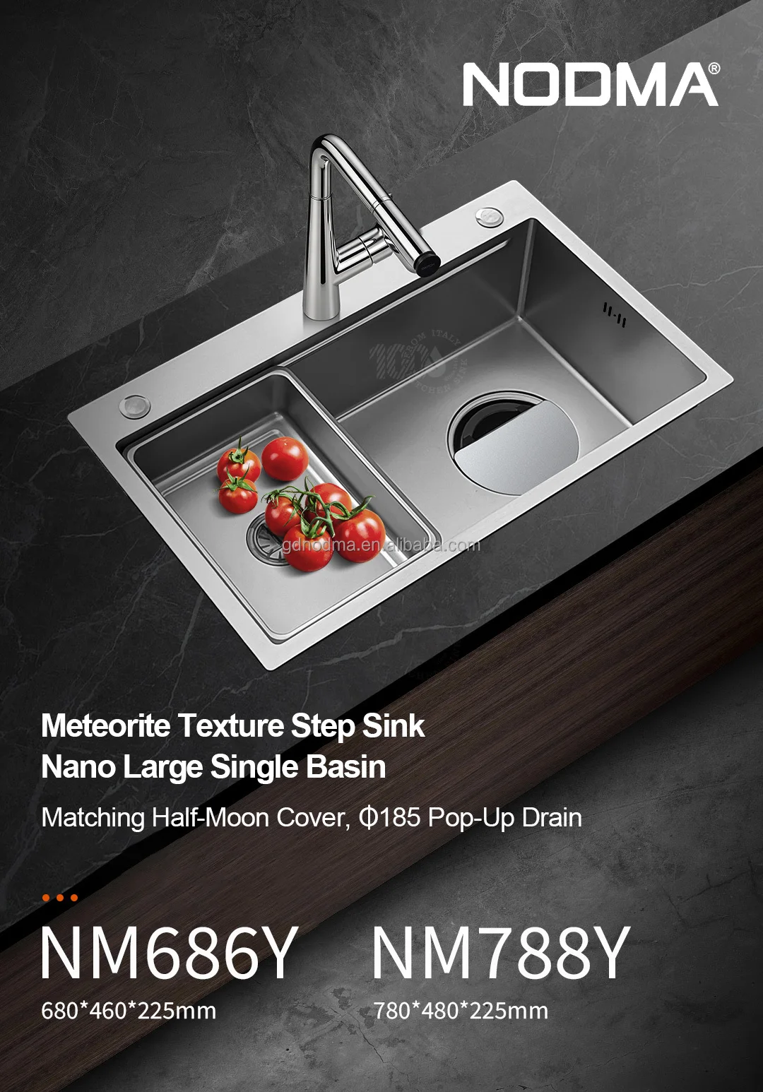 Sink,Single Bowl Kitchen Sink 304 Stainless Steel Handmade Topmount Nano Technology Sinks For The Kitchen With Accessories