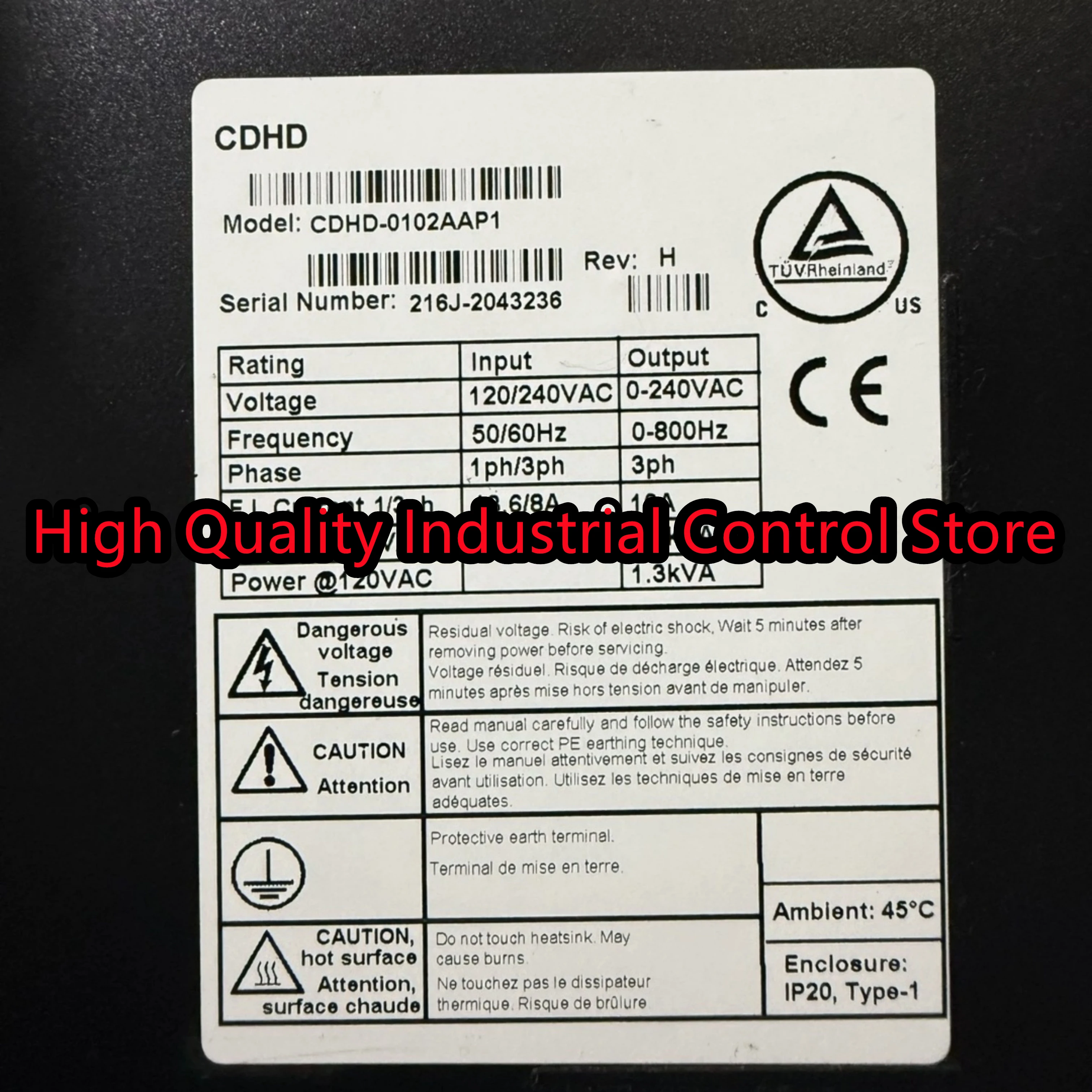 

CDHD-0102AAF1 CDHD-0102AAP1 Сервопривод совершенно новый