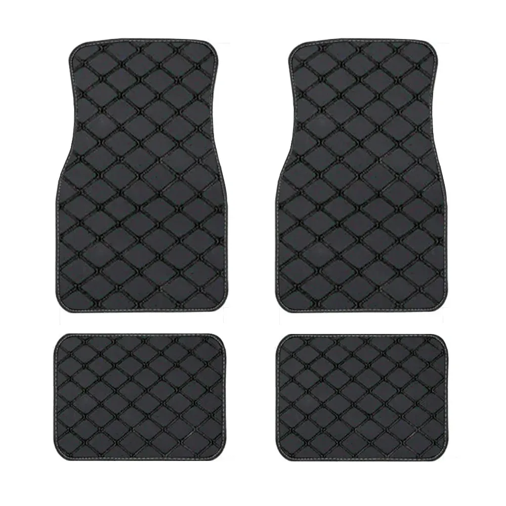 4 PCS Universal Style Car Floor Mat for Dacia Duster Sandero Renault Clio Fiat Panda Ypsilon Seat Arona Cors Car Accessories