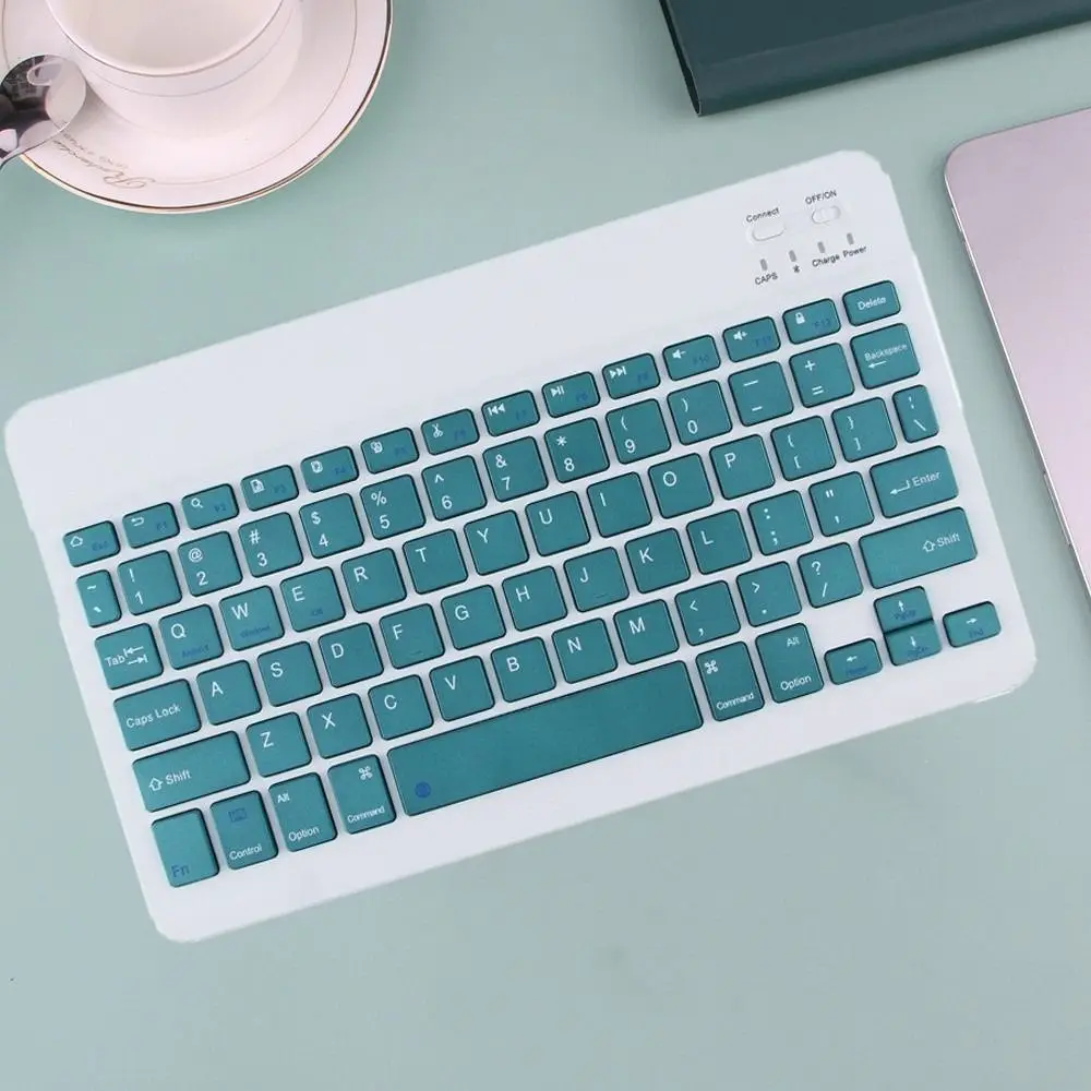 Ultra Thin 10 Inch Bluetooth Keyboard Mini Rechargeable Wireless Keyboard Lightweight Universal Portable Keyboard Mobile Use