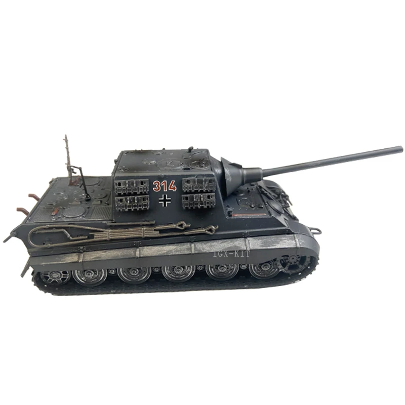 1/72 tanque pesado de tigre de caça alemão diecast jagditiger liga terminada modelo de simulação militar para crianças adultos brinquedo exibição