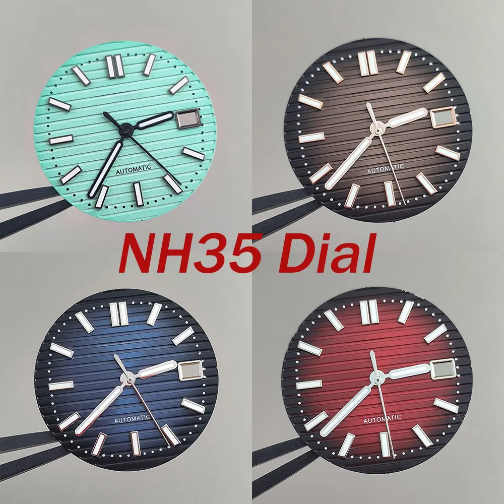 NH35 الطلب 30.5 مللي متر نوتيلوس ساعة بقرص S الطلب الأخضر مضيئة الهاتفي مناسبة ل NH35 ساعة يد تعمل بالحركة اكسسوارات ساعة أداة إصلاح