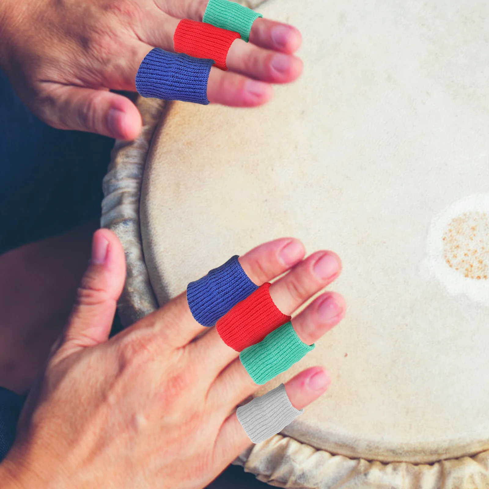 

10 Pcs Finger Protector Drum Sleeves for Percussion Tips Guard Fingers Protectors Accessory Children Cover