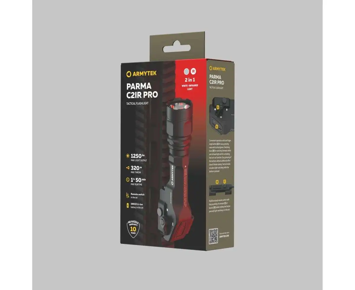 Armytek Parma C2IR Pro Mounted Light 1250 Lumens Flashlights