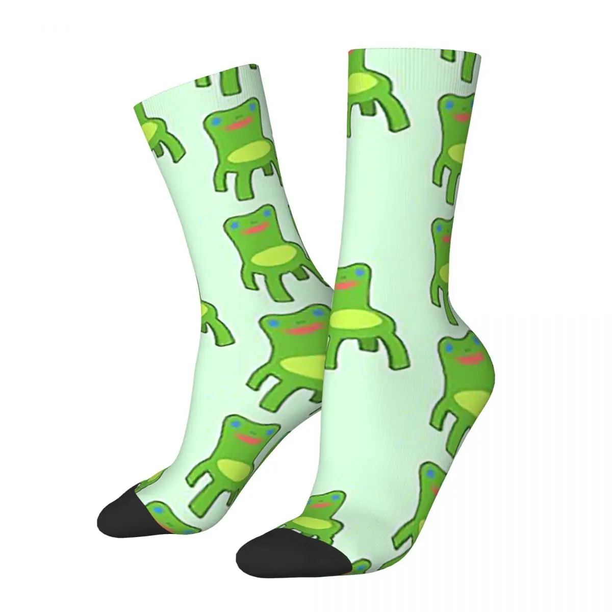 Classic Froggy Chair Outlined Socks Harajuku High Quality Stockings All Season Long Socks Accessories for Unisex Christmas Gifts