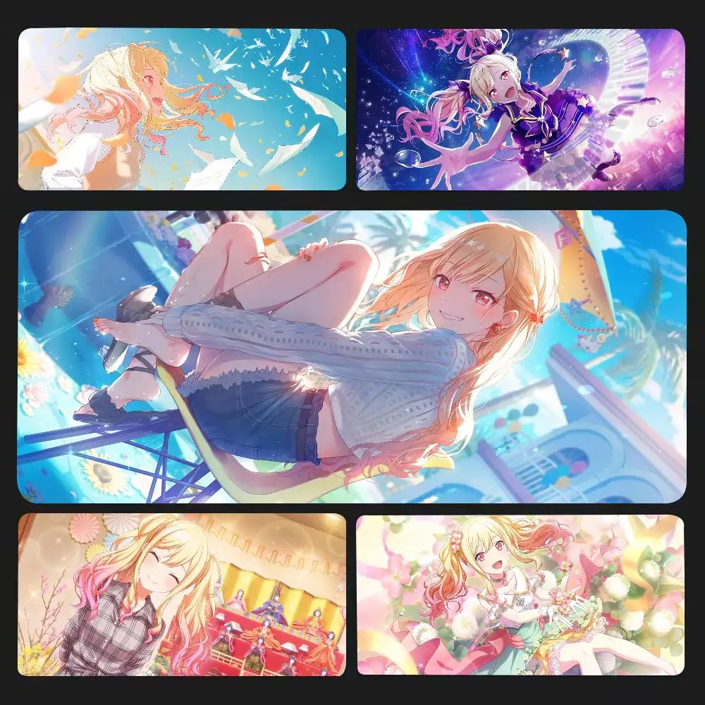 Tenma Saki Anime Game Project Sekai Mousepad Non-slip Suitable For Office Computers Laptops E-sports Game Desk Mats XXL Keyboard