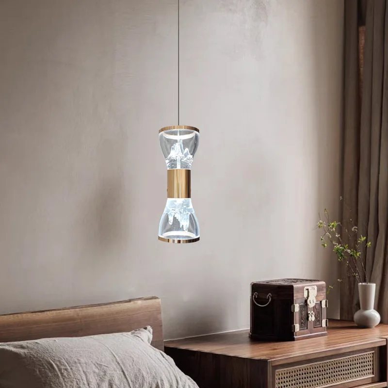 

Art deco Bedside Small led Chandelier Modern Nordic Simple study office lighting kitchen Bar Home gold LED pendant hanging lamp
