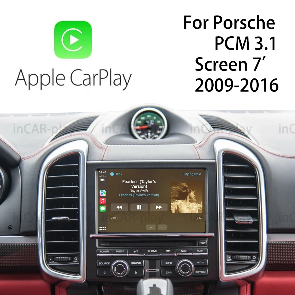 BSJ13OEM Screen Update wireless CarPlay AndroidAuto Retrofit Kit for Porsche 911 Cayenne 718 Panamera Macan with PCM 3.1 System