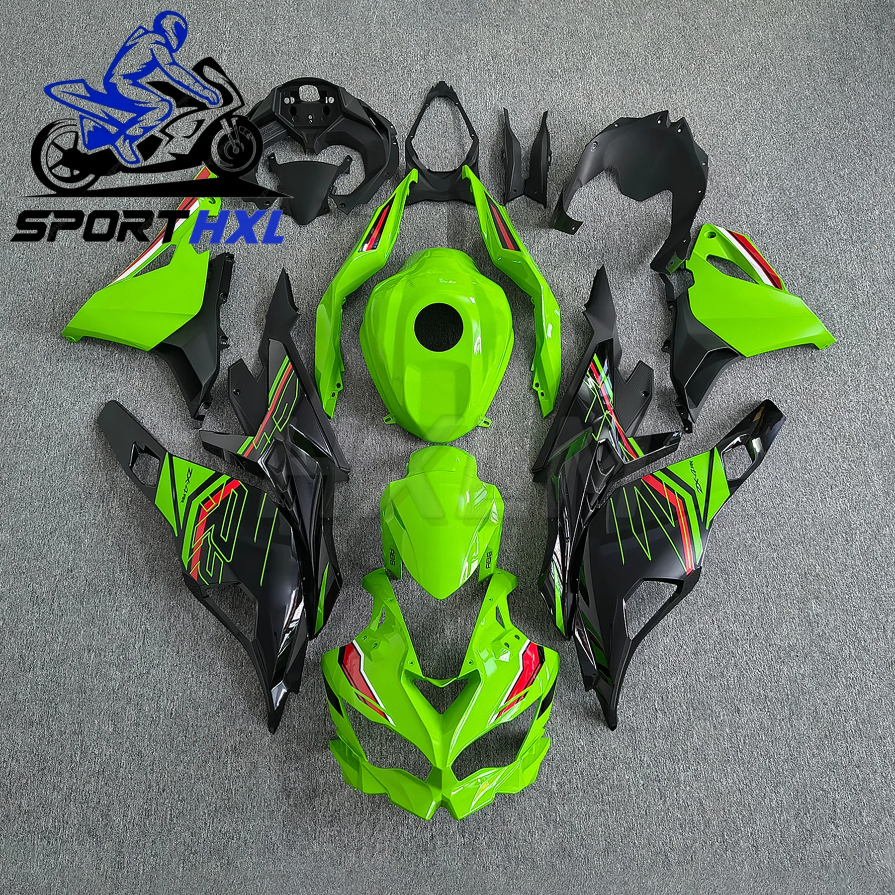 

For Kawasaki Ninja ZX-4R ZX-4RR ZX-25R 2020 2021-2023 Motorcycle green fairing ABS plastic body trim kit can be customized color