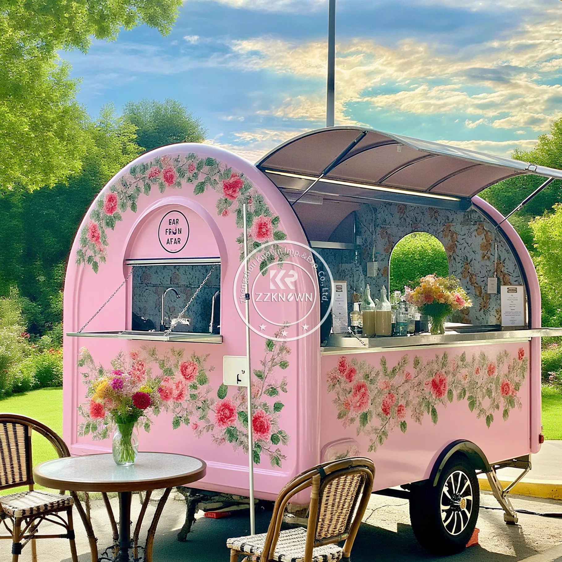 Australia Standard Outdoor Street Mobile Fast Food Cart Snack Ice Cream Cart Food Truck Trailer With Full Kitchen Equipments - Image 6