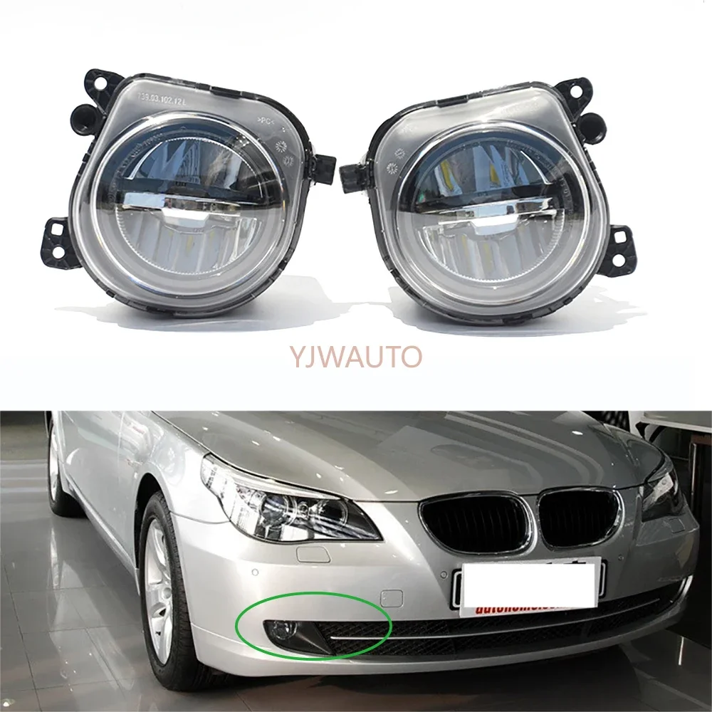 For BMW F10 F18 F10LCI F18LCI F07 2011-2016 Fog Lamp Car Fog Light Front Bumper Grille Signal Lamp Driving Fog Lights Assembly