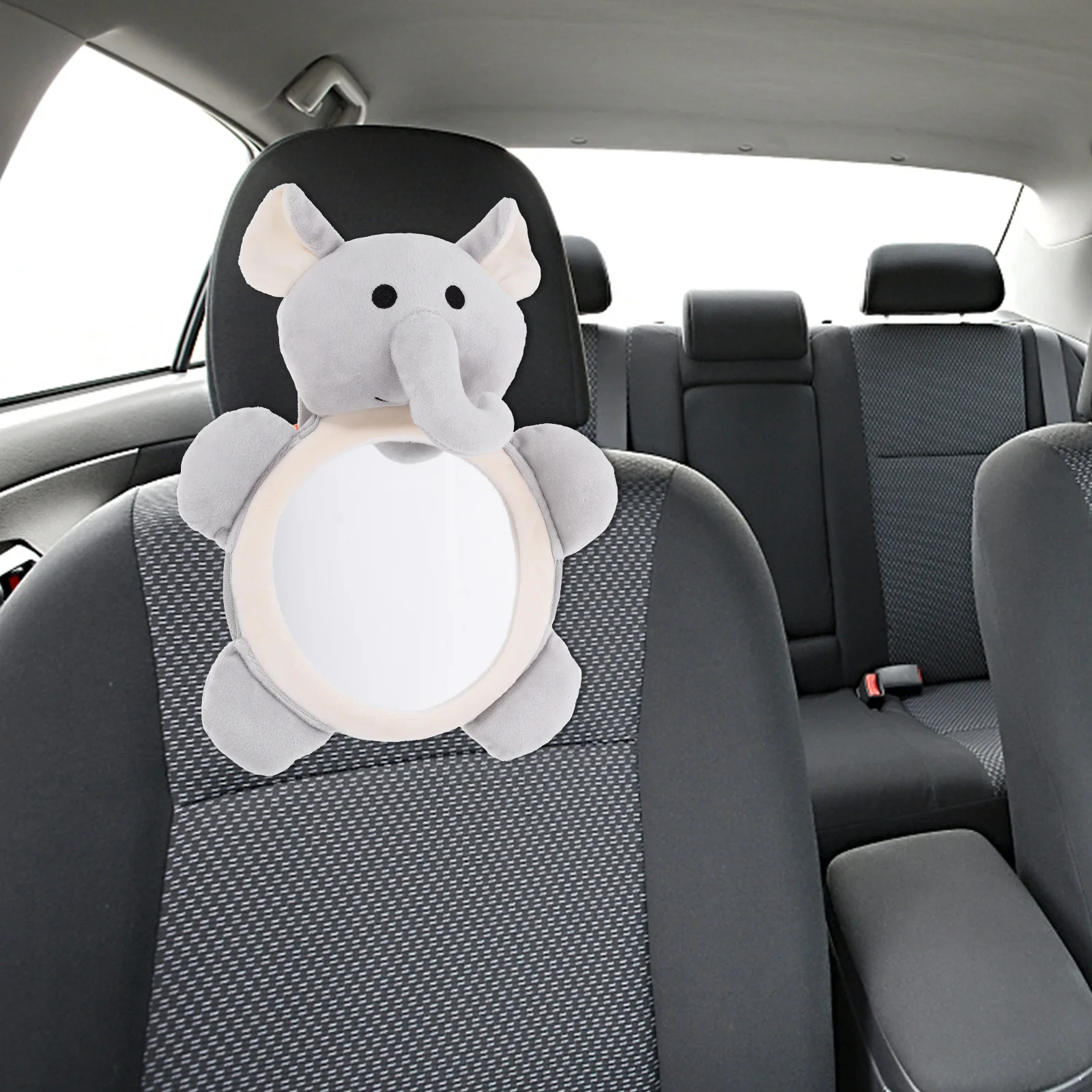 مرآة سيارة للأطفال بتصميم كرتوني مقاومة للكسر من الأكريليك لمراقبة الرؤية الخلفية الآمنة في السيارة بحجم صغير للتخزين #4