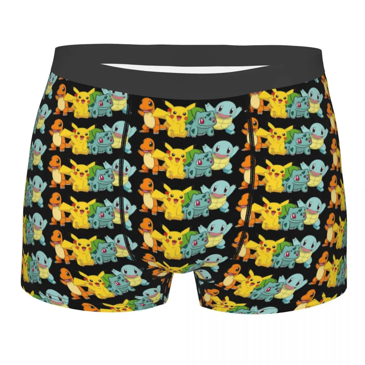 

Custom Bikachus Cartoon Underwear Men Print Boxer Briefs Shorts Panties Soft Underpants