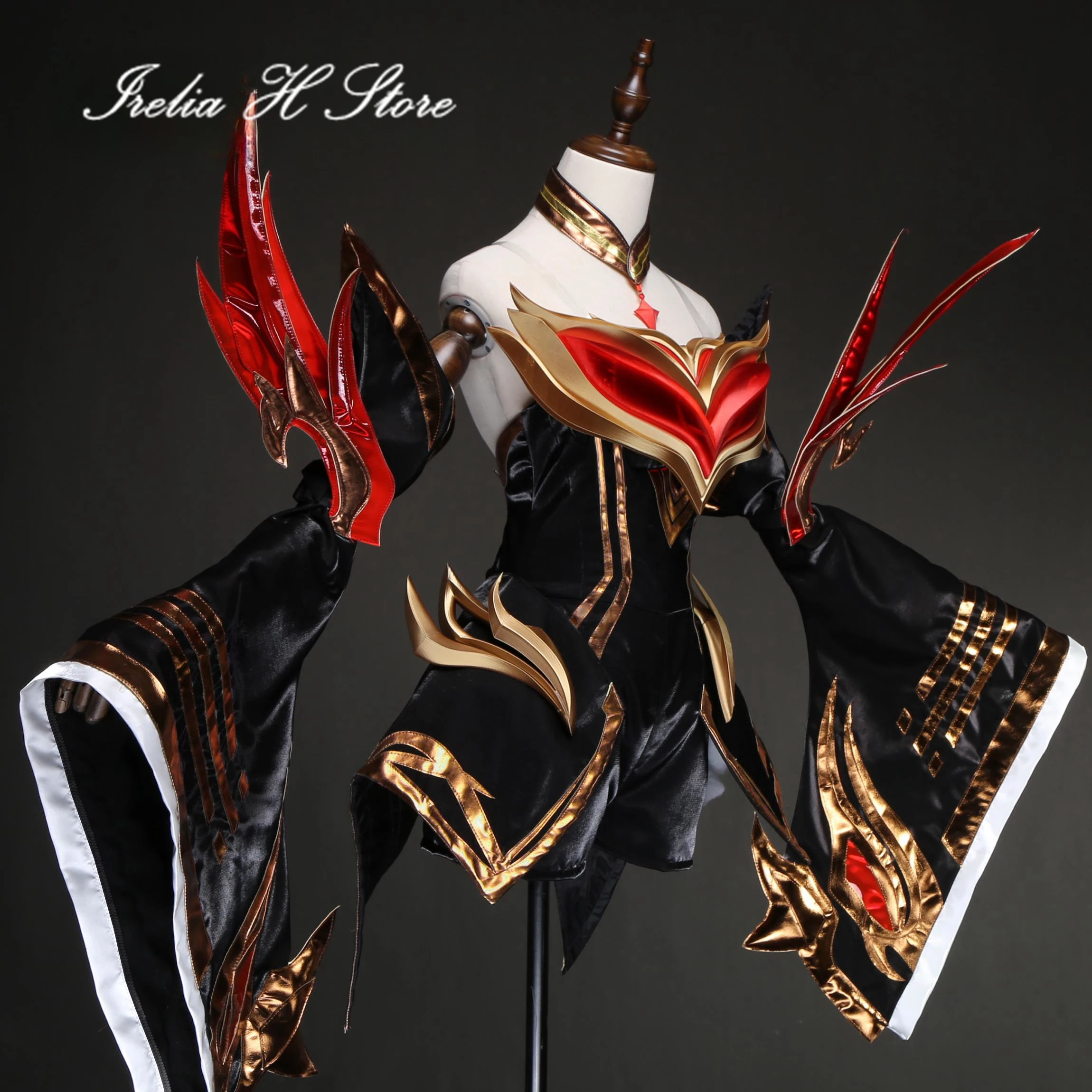 Irelia H 불멸의 아리 LOL 불멸의 아리 코스프레 코스튬, 할로윈 세트 게임