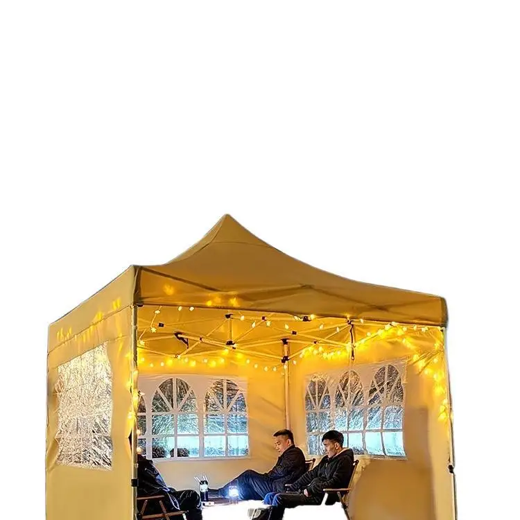 

Tent canopy for outdoor rain-proof stalls, retractable and folded