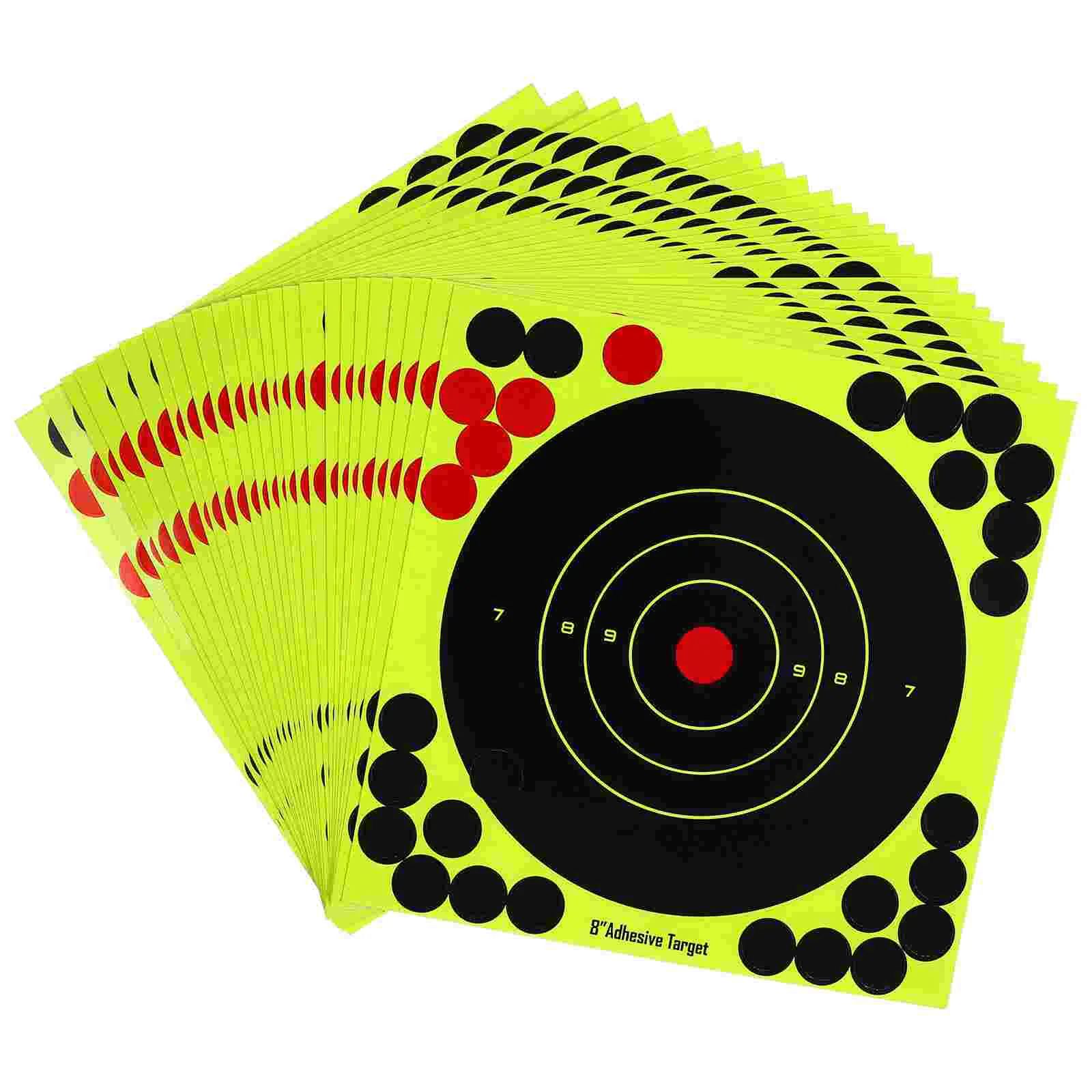 30 Pcs Stickers Target Paper Round Splatter Fluorescence Circle Targets Papers