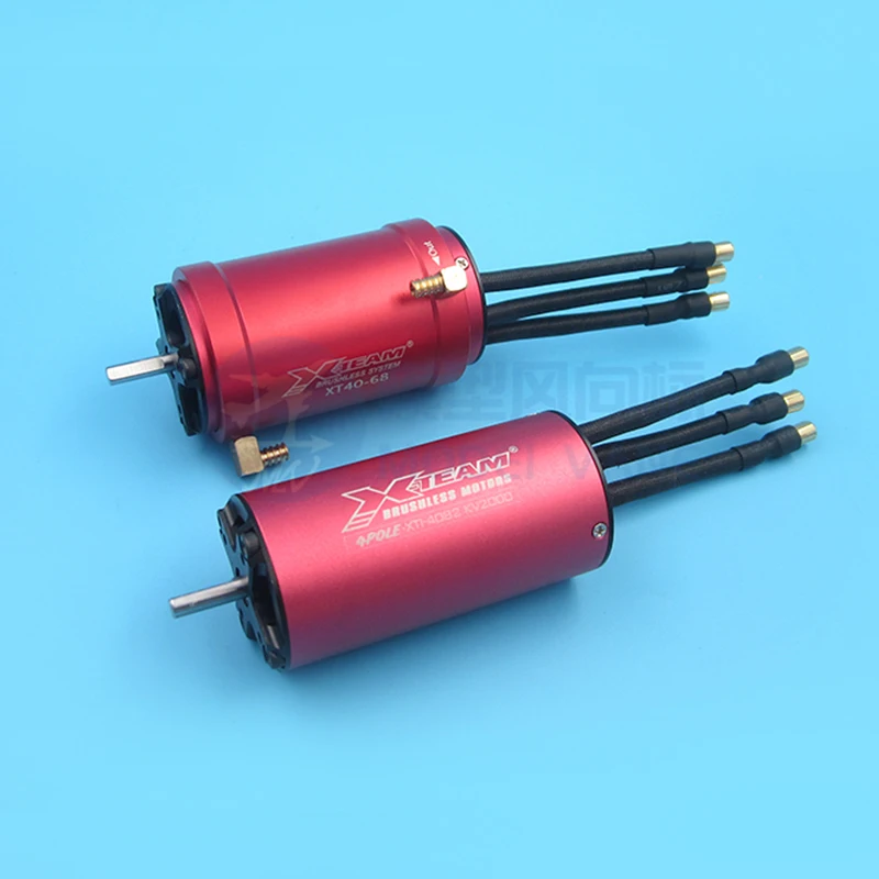 4-Pole 4082 Brushless Motor KV2000+XT Water-Cooling Jacket RC Boat Power Set 5mm Shaft 85-110CM Ship Strong Power High Torque