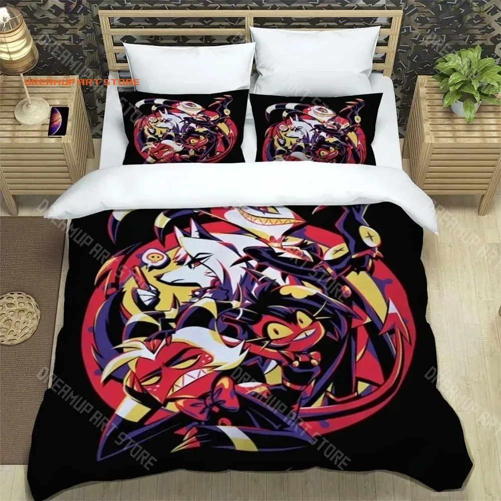 2026 Helluva-Boss Cartoon Bedding Sets Exquisite Bed Supplies Set Duvet Cover Bed Comforter Set Bedding Set Luxury Birthday Gift