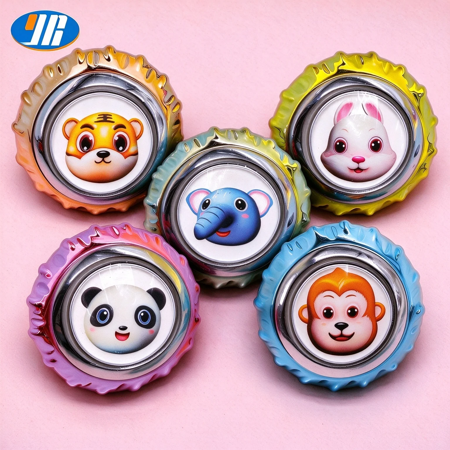 58mm Electroplated LED Arcade Button with Micro Switch for Claw Machine Game Kit Luminous Button for Gaming Equipment