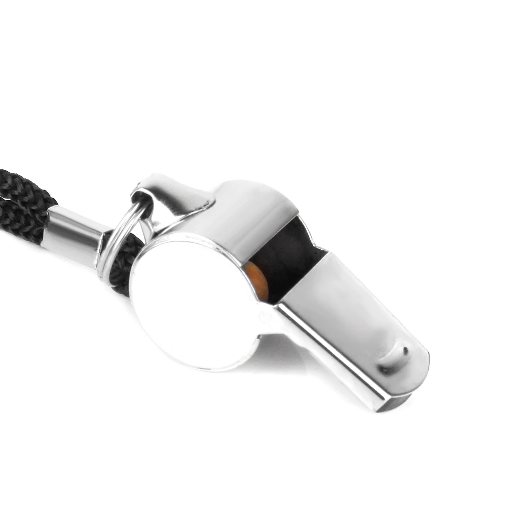 High Quality Metal Whistle with Lanyard Team Sports Board for Football Soccer Match Referee