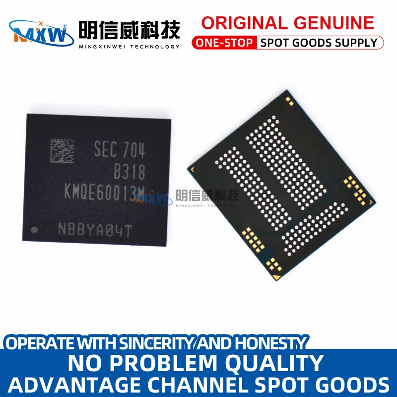 100%new KLMAG1JETD-B041 KLMAG2GEND-B031 KLMBG2JETD-B041 KMQE60013M-B318 EMMC Storage device Flash Memory Original