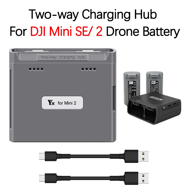 For DJI Mini SE Drone Battery Charger Two-way Charging Butler DJI Mavic Mini 2 Charging Hub USB Power Bank Accessories