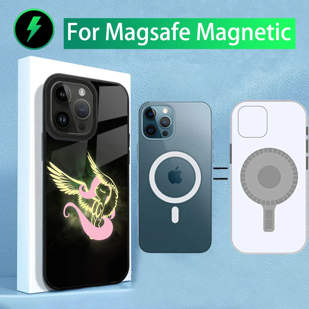 Cartoon M-My L-Little P-PonyS Phone Case For iPhone 15,14,13,12,11,Plus,Pro,Max Mini Magsafe Magnetic Wireless Charging