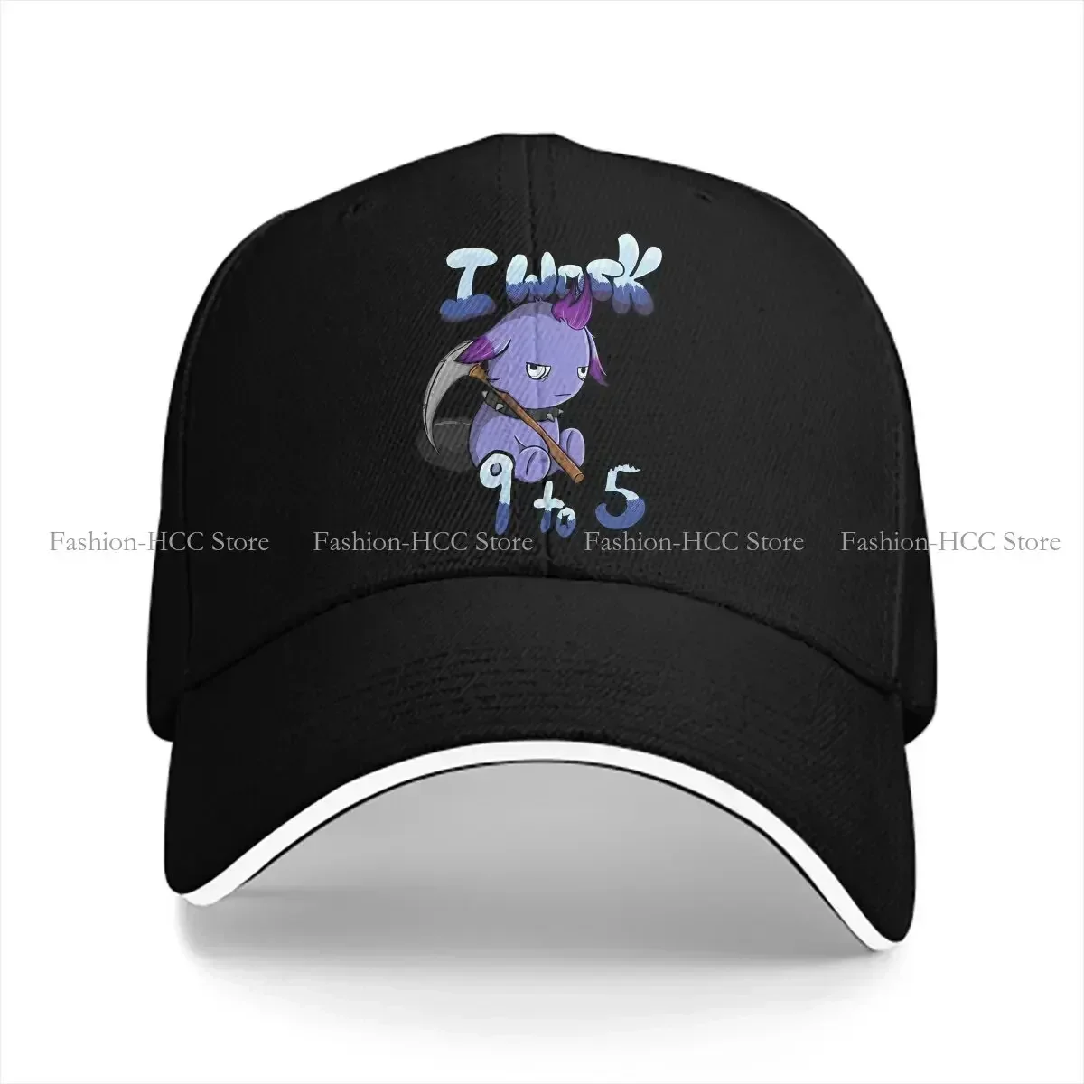 New Pure Color Dad Hats Mine 9 To 5 Hat Sun Visor Baseball Caps Palworld Elf Game Peaked Cap