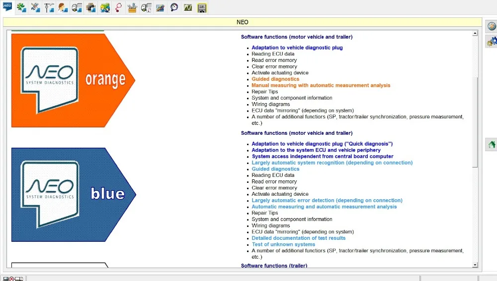 Knorr Bremse NEO ORANGE BLUE Version 14 \ 19 System Diagnostics Software