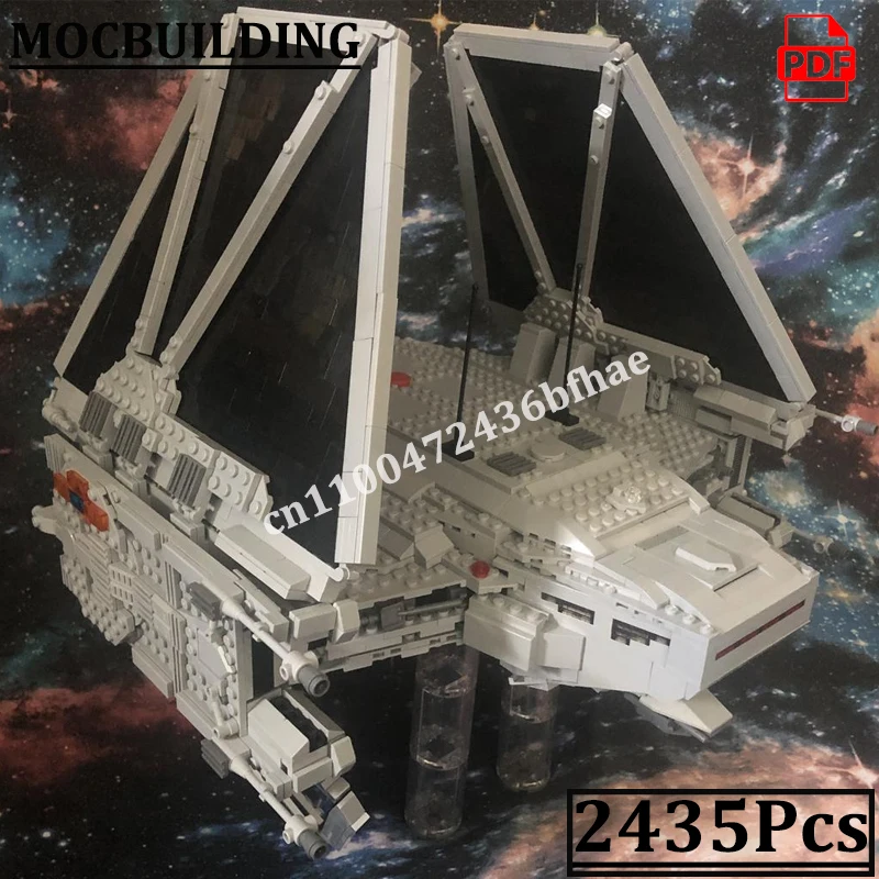 타이 우주선 모델 MOC 블록 스타 무비 플랜 스페이스 시리즈 건설 컬렉션 장난감 선물