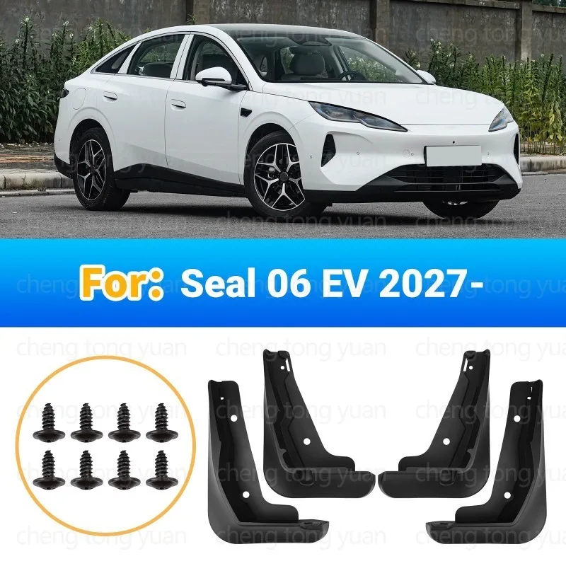 Mud Flaps For BYD Seal 06 EV 2027 Pure Electric Sedan Front Rear Splash Guards Mudguards Car Exterior Modification Accessories