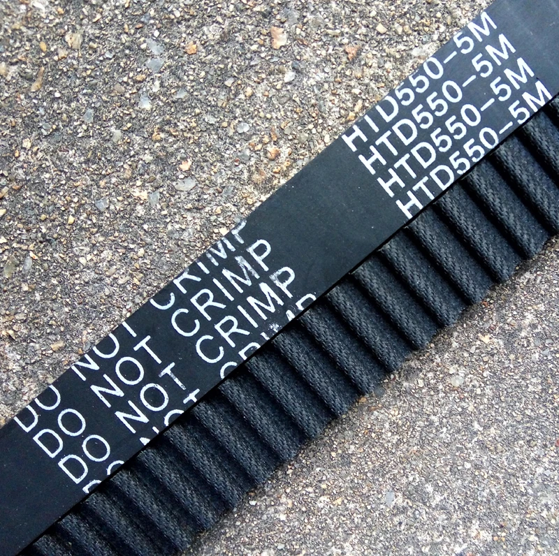 5pcs HTD5M Belt 550-5M-15 Teeth 110 Length 550mm Width 15mm 5M Timing Belt Rubber Closed-Loop Belt 550 HTD 5M S5M Belt Pulley