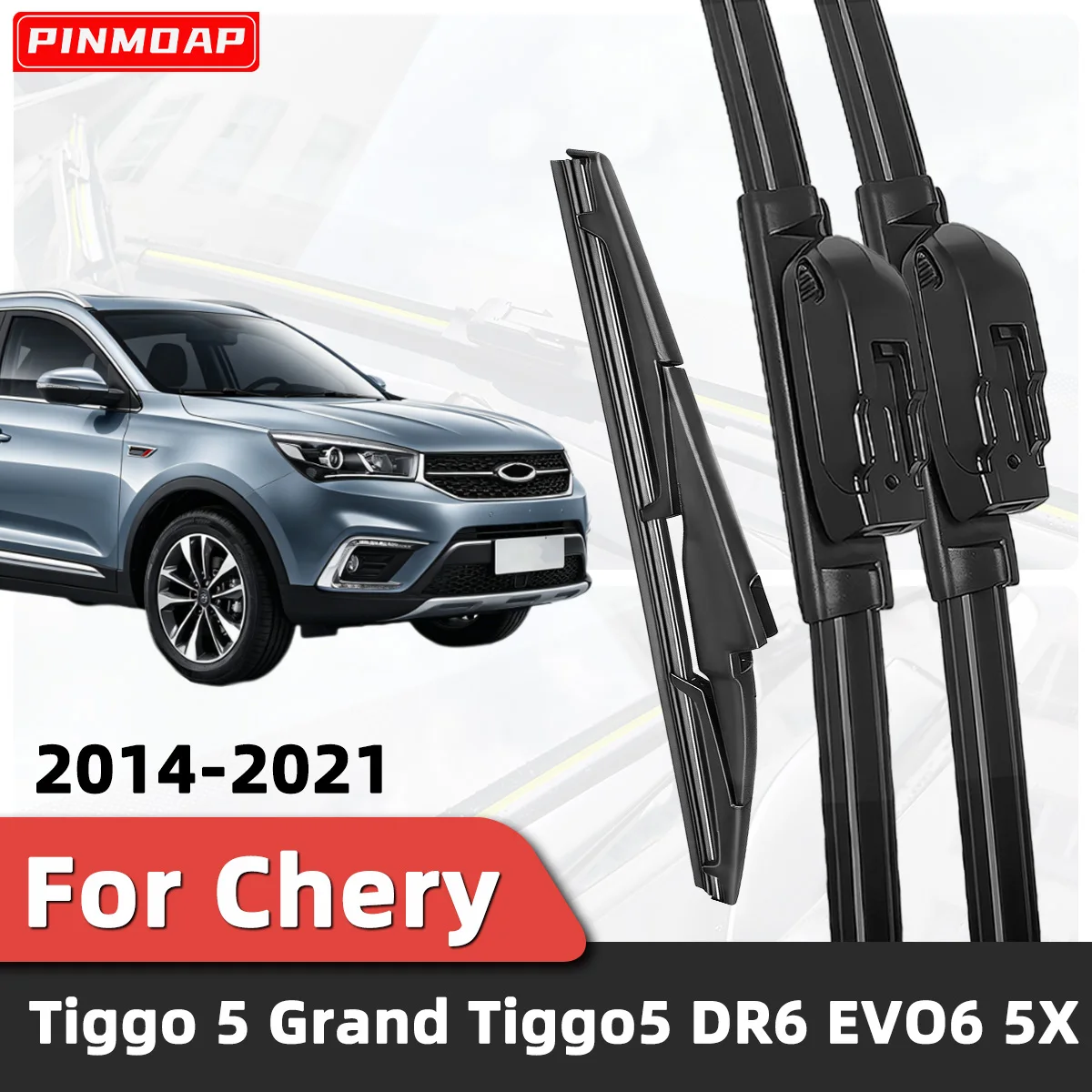 3PCS Auto-Windschutzscheibenwischer, geeignet für Chery Tiggo 5 Grand Tiggo5 DR6 EVO6 5X 2014-2021, Auto-Windschutzscheiben-Zubehör 2020
