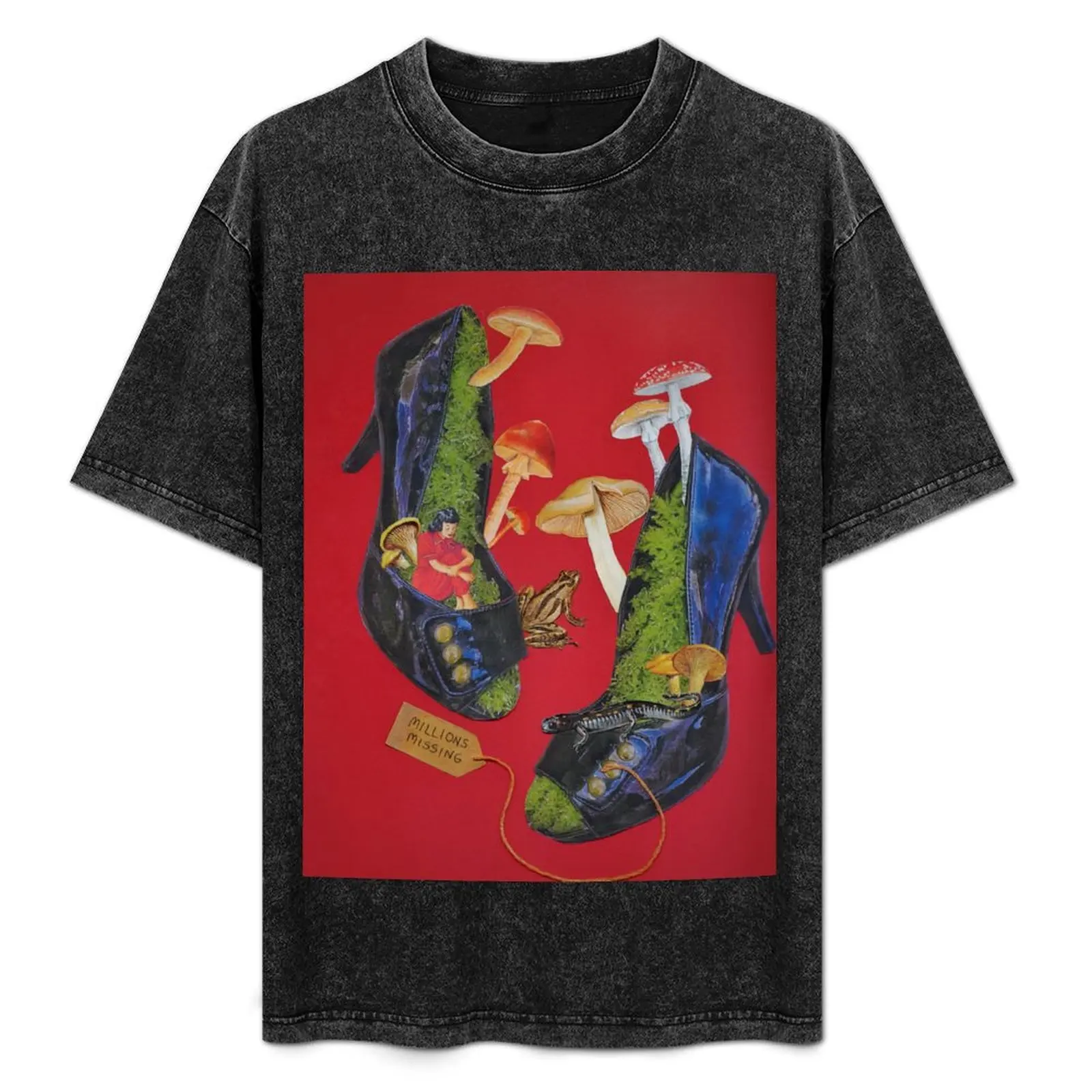 

#MillionsMissing Shoe Series (1/3) T-Shirt football t shirt boys animal print plus size tops street wear vintage t shirt men