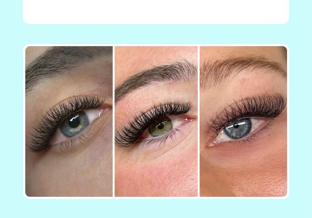 LUKATME YY Wimpernverlängerung 12 Reihen Matt Schwarz C/D Curl 8-15mm Zwei Spitzen Y-Form Künstliche Wimpern Schnelle Anwendung YY Wimpern zum Üben – Detail 7