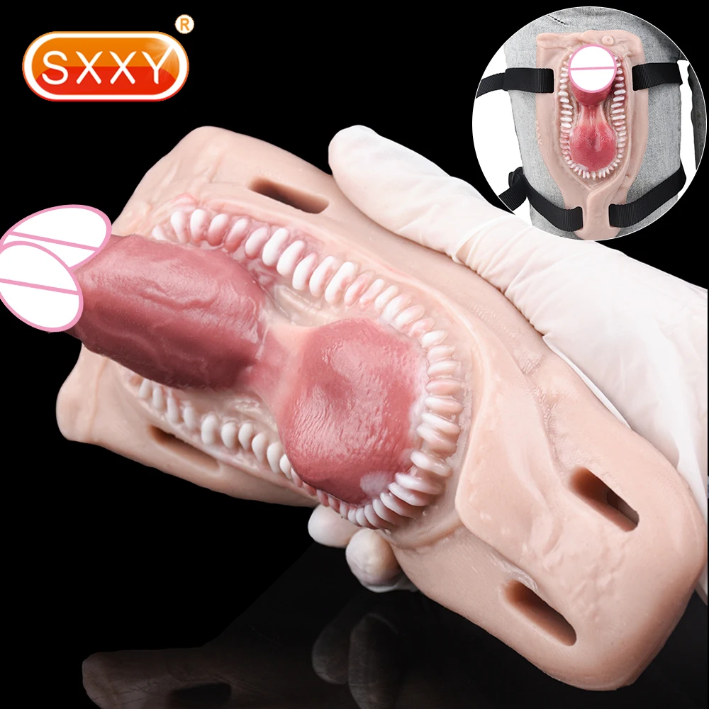 SXXY Silicone Strapon Short Dildo Grinders Sex Toys Foreplay Masturbator Adult Sex Game Products