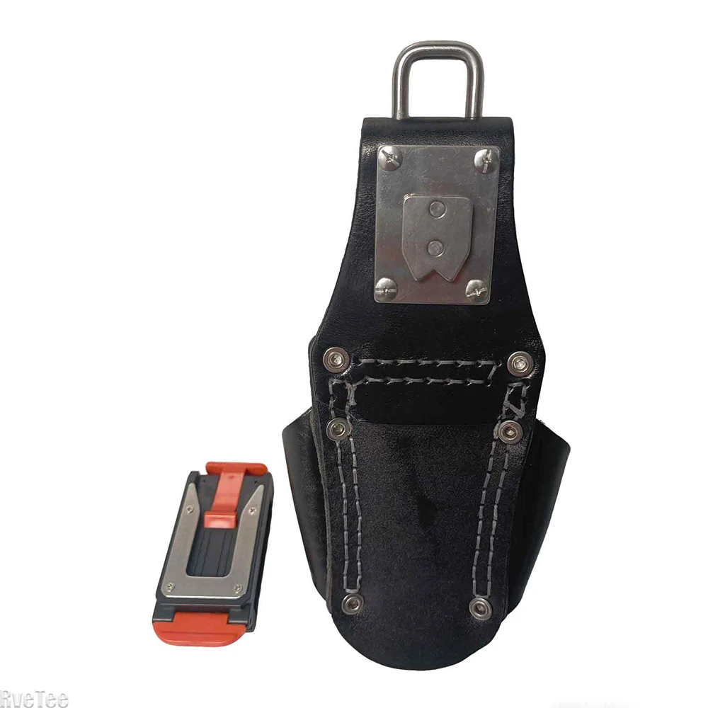 Quick Hanging Cowhide Tool Belt Bag Pliers Storage Bag Electrician Tools Organizer Waist Pouch for Tajima Tools Men Gift