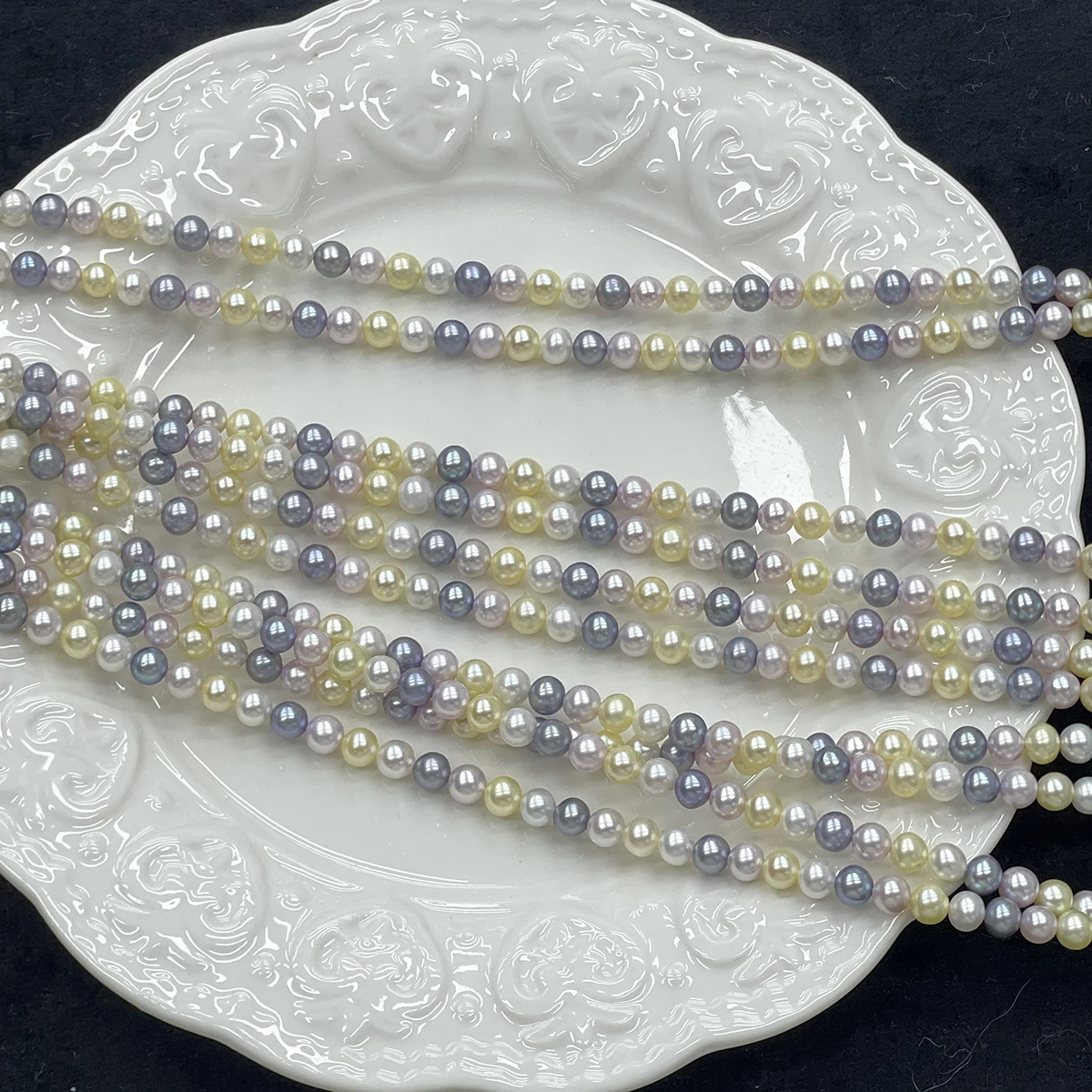 Natural Freshwater Pearl Multicolor Macaron Bead String Make Supplies Necklace Bracelet Jewelry Earring Accessories Women 4-5mm