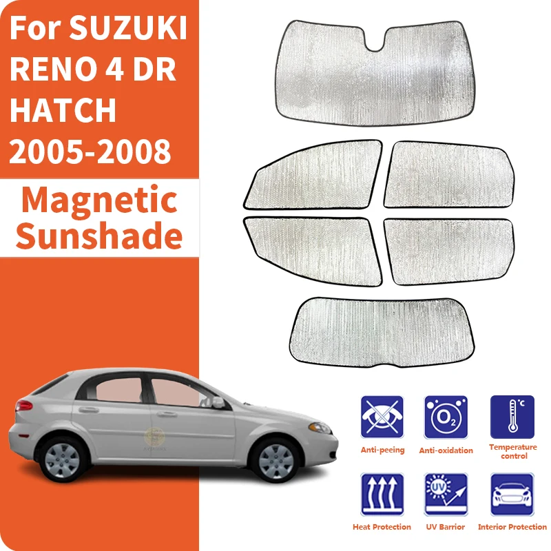 Custom Car Front and rear windshield Car Sun Window Visors Sunshade Covers Accessories For SUZUKI RENO 4 DR HATCH 2005-2008