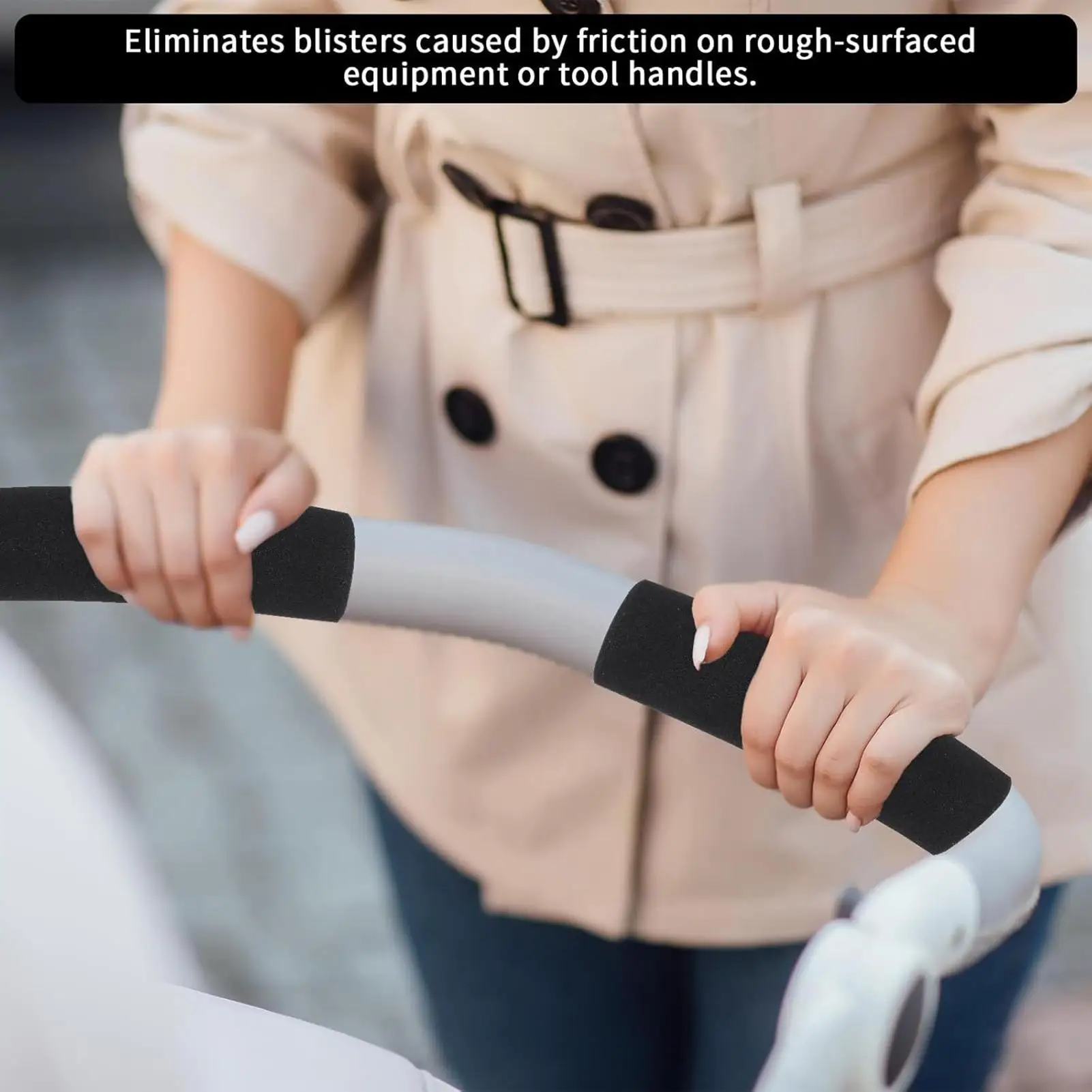 

1 пара поролоновых накладок на руль для велосипеда, подушечки для рукояток, чехлы для рукояток спортивного оборудования, удобные накладки на руль детского велосипеда