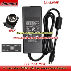 2AAL090F AC Adapter CAM090121 12V 7.5A 90W for Synology DS416 DS415PLAY DS218 DS718 DS418 DS411 DS409 DS420J with 4 Pin