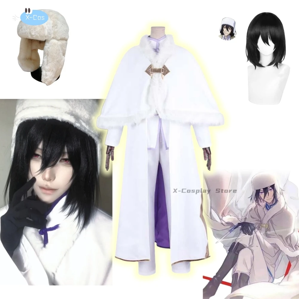 أزياء أنيمي فيودور دوستويفسكي التأثيرية شعر مستعار قبعة عباءة خندق موحدة تسوس الملاك للرجال والنساء