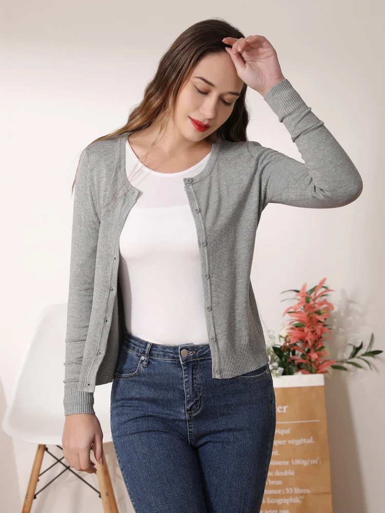 Women\'s Coat Spring 2025 Tricot Crochet Top Black Clothing Cropped Knitted Ladies Sweaters Outerwear Blouses Cardigan Female