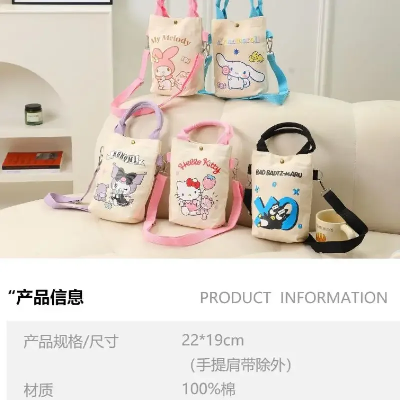 

Cute Sanrios Hello Kittys Phone Bag Kuromi Crossbody Bag All-Match Exquisite Fashion High Quality One Shoulder Mobile Cartoon