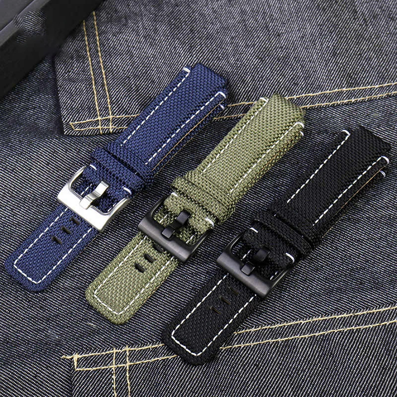 Nylon canvas watchband mans For TIMEX Tide Series T2N721 T2N720 T2N739 TW2T76500 76300 TW2T6400 Sports waterproof strap bracelet