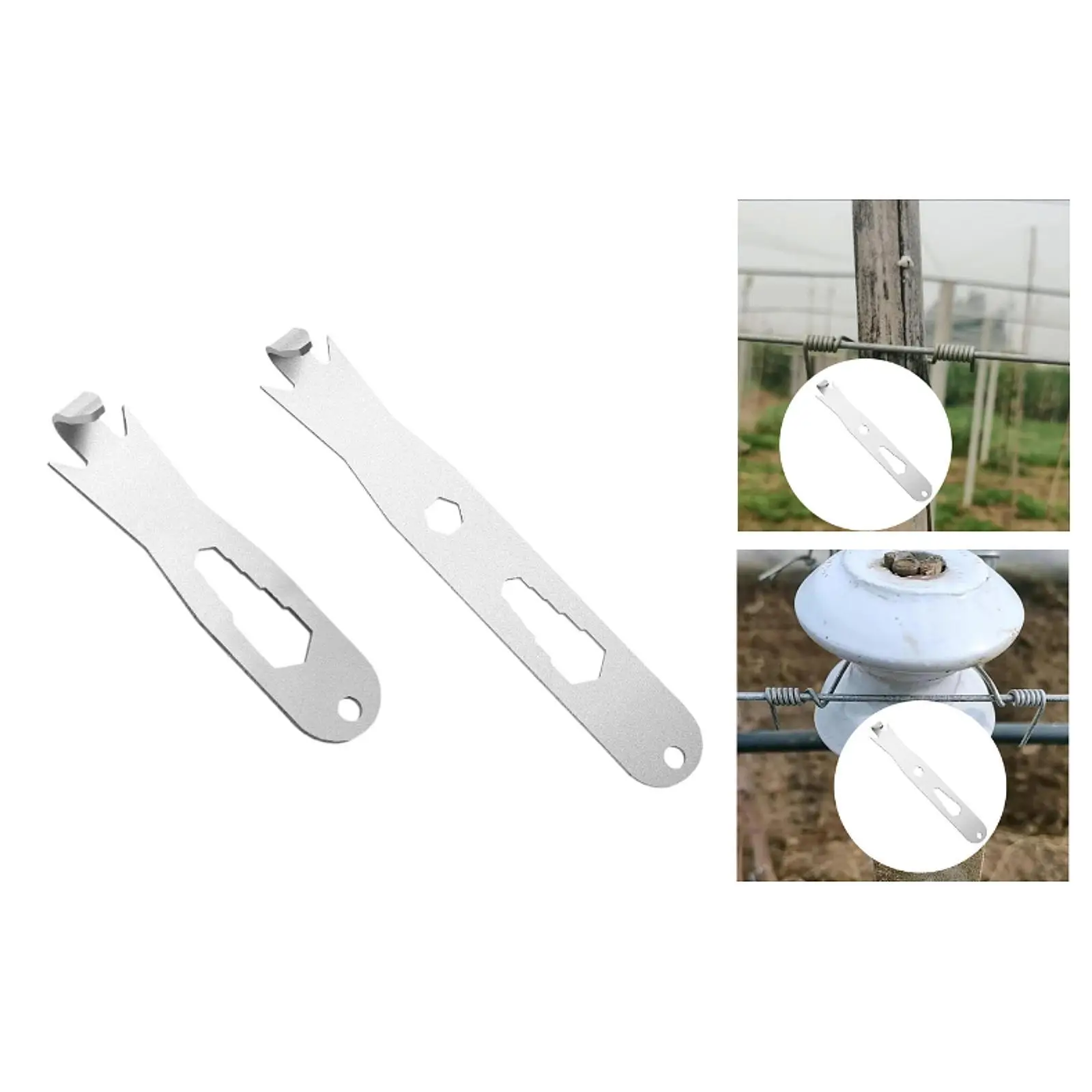 Sturdy Metal Fence Wire Twister Efficient Barb Wire Fencing Tool for Farm Animal Pens