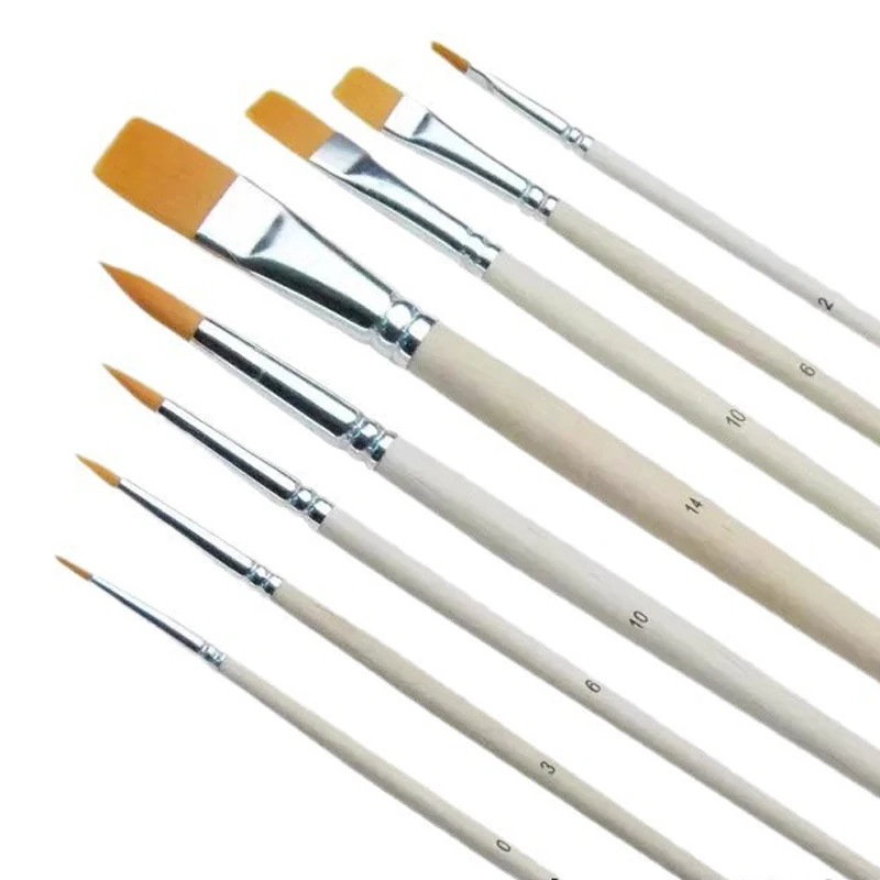 

Набор кистей для рисования художника, круглые и фильберты/плоские/угольные кисти, ручки для рисования для акварели, акриловой гуаши, масляной темперы, живописи