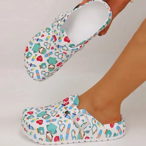 Kadınlar için EVA Medikal Ayakkabılar, Laboratuvar Doktoru Takunyaları, Hemşire Cerrahi Kaydırakları, Günlük Plaj Terlikleri, İç Mekan İş Terlikleri